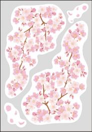 ウィンドウステッカー(小)桜の商品画像