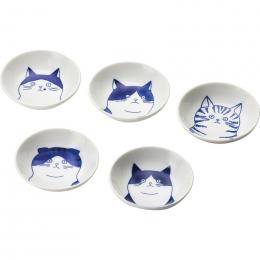 SHICHITA 猫 豆鉢5枚揃(木箱入)の商品画像