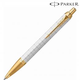 PARKER パーカー ギフト包装 レーザー名入れ対応・IM プレミアム パールホワイトGT ボールペンの商品画像