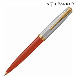 PARKER パーカー ギフト包装 レーザー名入れ対応・パーカー51 モダンヘリテージ レイジレッドGT ボールペンの商品画像