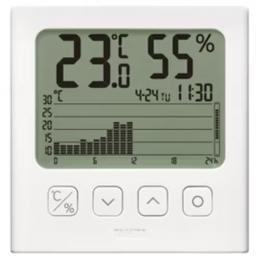 タニタ TT-580-WH デジタル温湿度計 ホワイト (各種記念品向けに名入れ対応可能)の商品画像