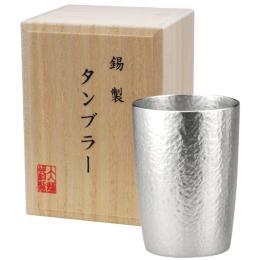 本錫タンブラー180ml ベルク小シングル(桐箱入)の商品画像