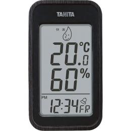 タニタ デジタル温湿度計　ブラックの商品画像