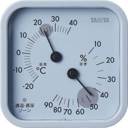 タニタ 温湿度計　ブルーグレーの商品画像